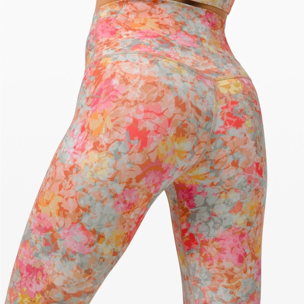 Lululemon Floral High Rise Athletica Yoga Pants